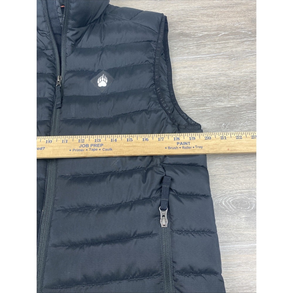 Men's Alaskan Hard Gear Duluth Trading Co Size Small  Black Puffer Puffin Vest - Picture 5 of 7